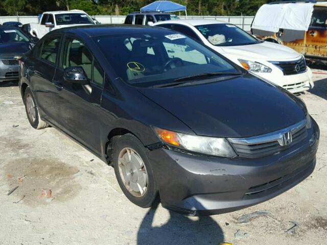 2HGFB2F69CH520016 - 2012 HONDA CIVIC HF GRAY photo 1