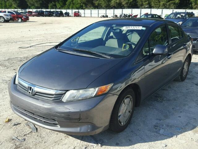 2HGFB2F69CH520016 - 2012 HONDA CIVIC HF GRAY photo 2