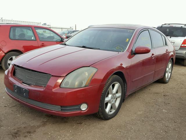 1N4BA41EX4C893389 - 2004 NISSAN MAXIMA SE RED photo 2