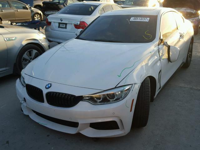 WBA3R1C56FK193345 - 2015 BMW 435 I WHITE photo 2