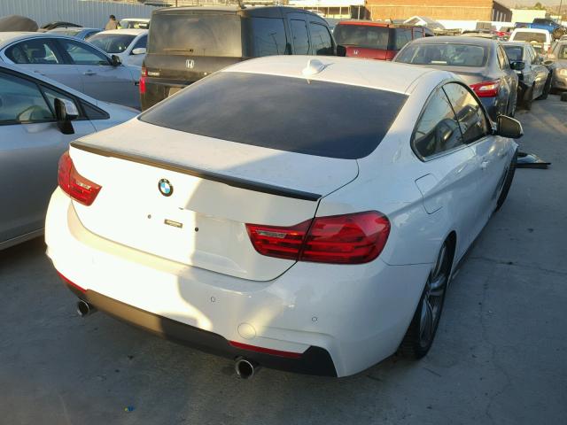 WBA3R1C56FK193345 - 2015 BMW 435 I WHITE photo 4