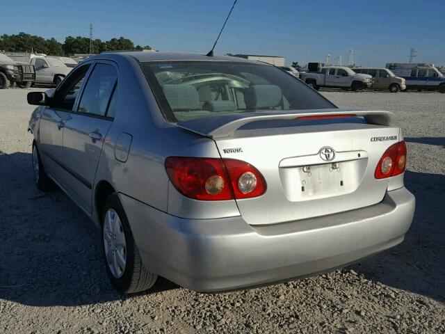 1NXBR32E48Z025136 - 2008 TOYOTA COROLLA CE SILVER photo 3