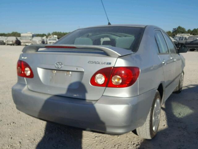 1NXBR32E48Z025136 - 2008 TOYOTA COROLLA CE SILVER photo 4