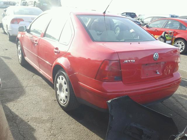 3VWRB69M12M118128 - 2002 VOLKSWAGEN JETTA GL RED photo 3