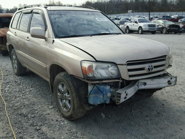 JTEEP21A160156685 - 2006 TOYOTA HIGHLANDER BEIGE photo 1