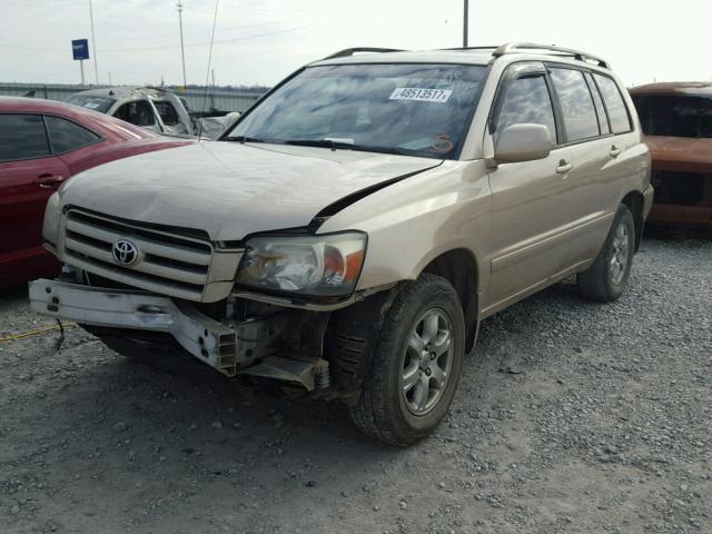 JTEEP21A160156685 - 2006 TOYOTA HIGHLANDER BEIGE photo 2