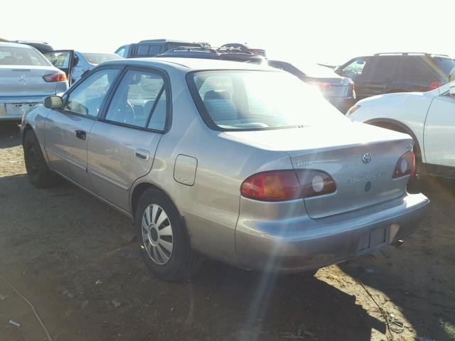 2T1BR12E72C553332 - 2002 TOYOTA COROLLA CE TAN photo 3