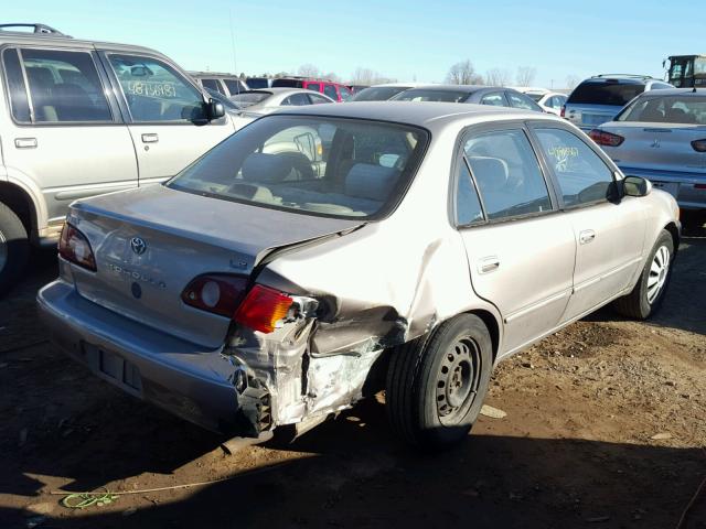 2T1BR12E72C553332 - 2002 TOYOTA COROLLA CE TAN photo 4