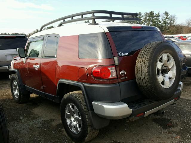 JTEBU11F89K057226 - 2009 TOYOTA FJ CRUISER BURGUNDY photo 3