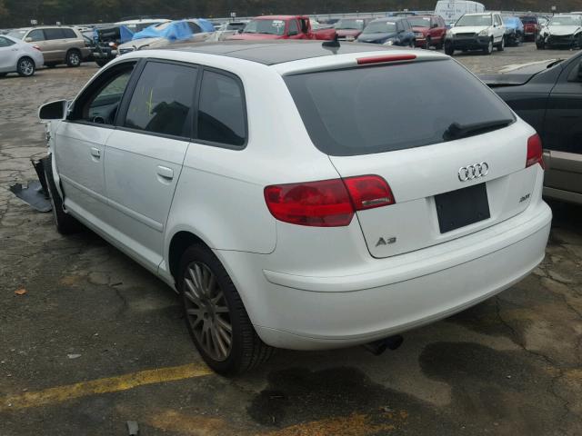 WAUNF78P67A195912 - 2007 AUDI A3 2.0 PRE WHITE photo 3