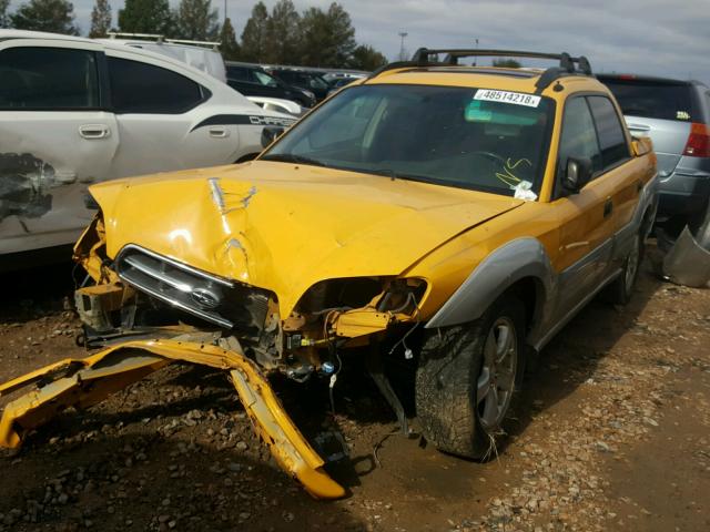 4S4BT62C436113635 - 2003 SUBARU BAJA SPORT YELLOW photo 2