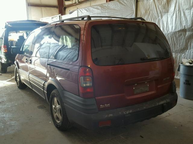 1GMDX03E7YD105428 - 2000 PONTIAC MONTANA BURGUNDY photo 3