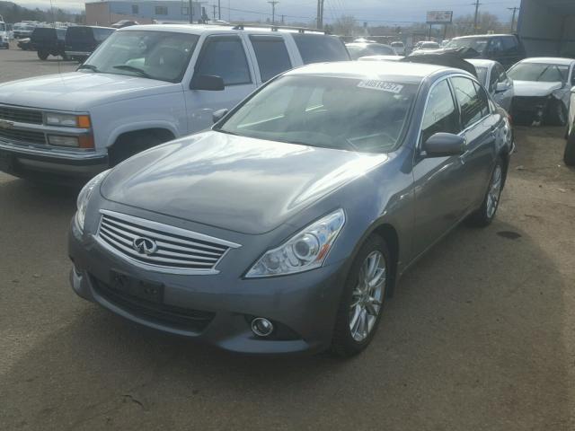 JN1CV6AR8DM762105 - 2013 INFINITI G37 GRAY photo 2