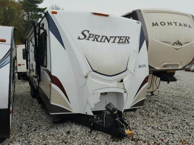 4YDT32021D1531870 - 2013 KEYSTONE SPRINTER WHITE photo 1