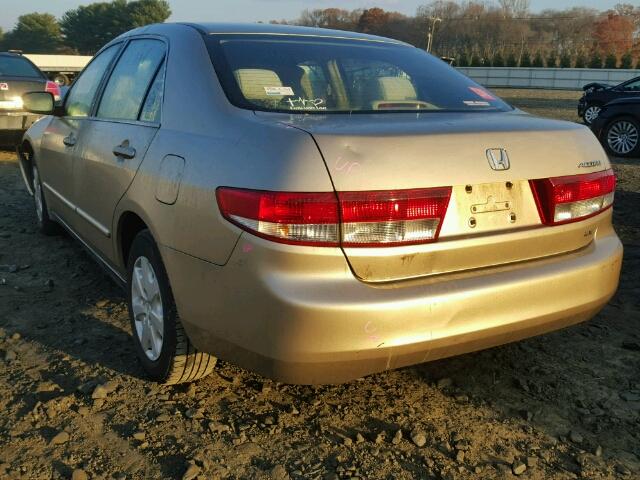 1HGCM56374A129824 - 2004 HONDA ACCORD LX GOLD photo 3