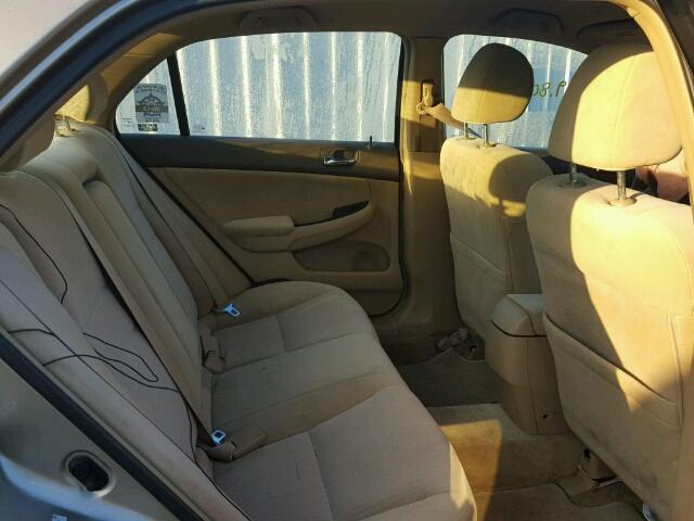 1HGCM56374A129824 - 2004 HONDA ACCORD LX GOLD photo 6