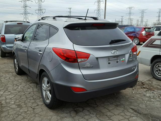 KM8JUCAC7CU397122 - 2012 HYUNDAI TUCSON GLS GRAY photo 3