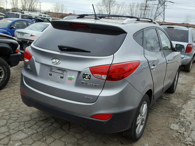 KM8JUCAC7CU397122 - 2012 HYUNDAI TUCSON GLS GRAY photo 4