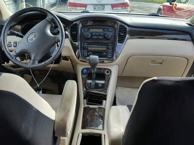 JTEGF21A330094018 - 2003 TOYOTA HIGHLANDER BEIGE photo 9