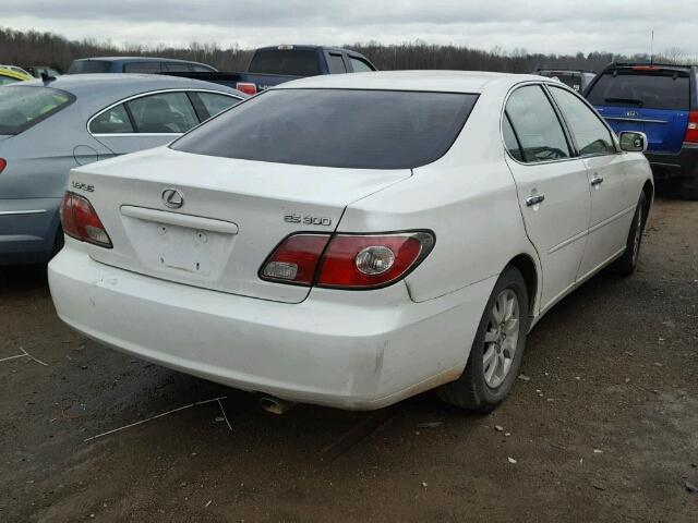 JTHBA30G645046380 - 2004 LEXUS ES 330 WHITE photo 4