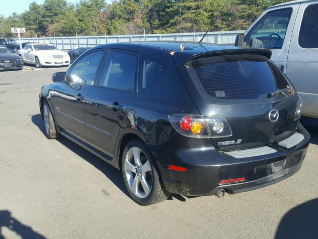 JM1BK143861401148 - 2006 MAZDA 3 HATCHBAC BLACK photo 3