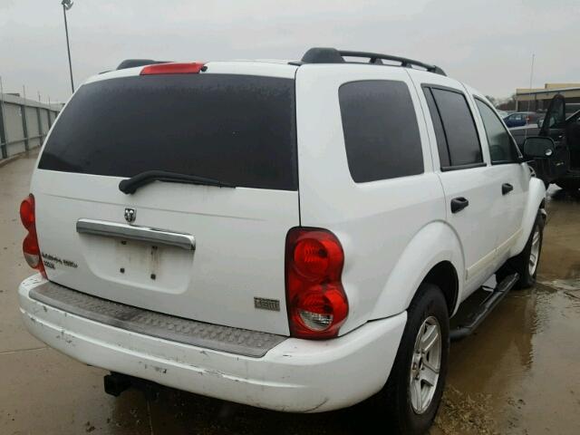 1D4HB48D84F208466 - 2004 DODGE DURANGO SL WHITE photo 4