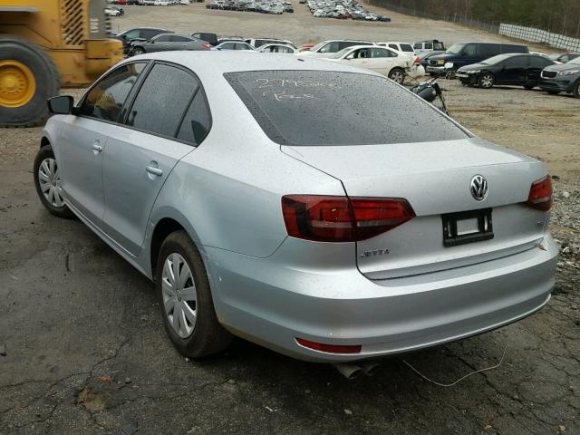 3VW267AJ2GM314812 - 2016 VOLKSWAGEN JETTA S 银色 照片 3