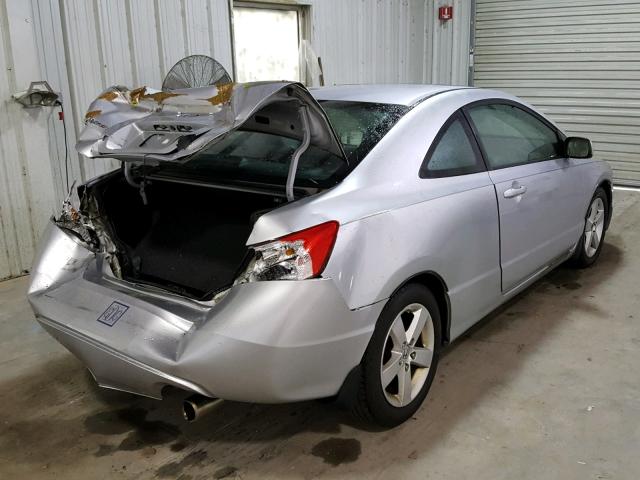 2HGFG12878H581987 - 2008 HONDA CIVIC EX SILVER photo 4