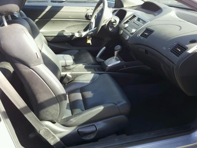 2HGFG12878H581987 - 2008 HONDA CIVIC EX SILVER photo 5