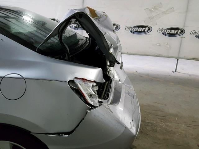 2HGFG12878H581987 - 2008 HONDA CIVIC EX SILVER photo 9