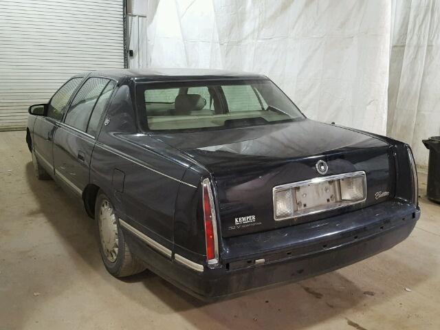 1G6KD54Y6WU785977 - 1998 CADILLAC DEVILLE BLACK photo 3