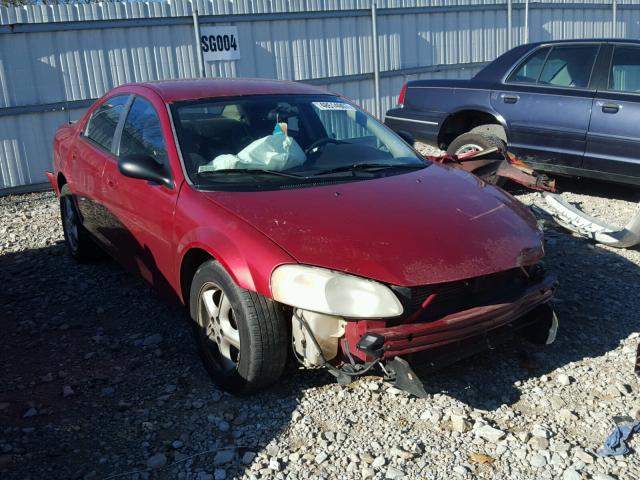 1B3EL46R96N156237 - 2006 DODGE STRATUS SX MAROON photo 1