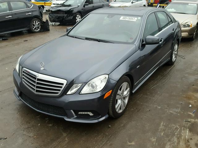 WDDHF2EB7BA434748 - 2011 MERCEDES-BENZ E 350 BLUE BLUE photo 2