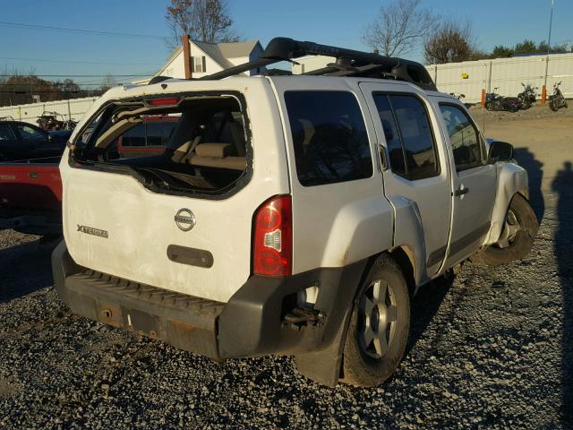 5N1AN08WX6C540053 - 2006 NISSAN XTERRA OFF WHITE photo 4