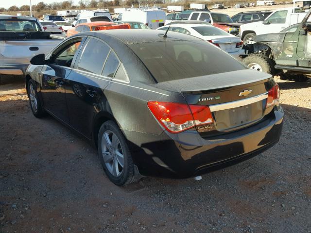 1G1P75SZ3E7100913 - 2014 CHEVROLET CRUZE BLACK photo 3