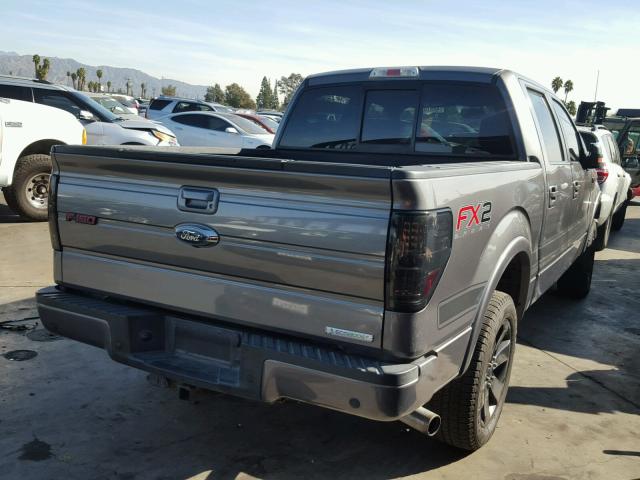 1FTFW1CTXCFB46105 - 2012 FORD F150 SUPER GRAY photo 4