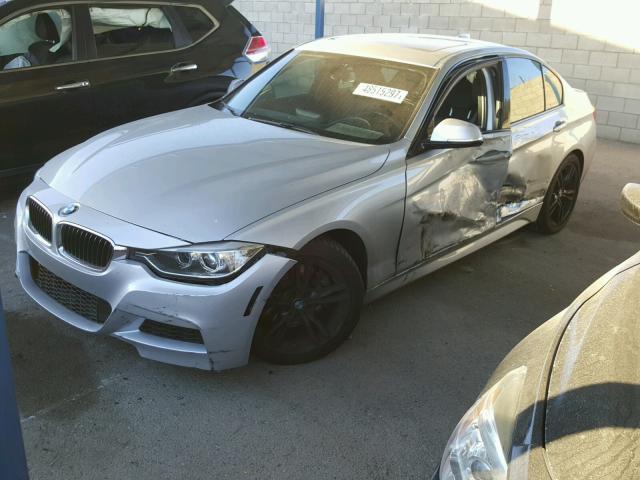 WBA3C1C52EK107111 - 2014 BMW 328 I SULE SILVER photo 2