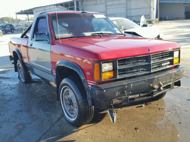 1B7GG66X3KS070942 - 1989 DODGE DAKOTA SPO RED photo 1