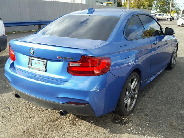WBA1J7C59EVX33818 - 2014 BMW M235I BLUE photo 4