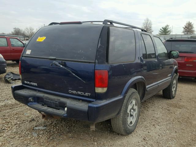 1GNDT13X33K164429 - 2003 CHEVROLET BLAZER BLUE photo 4