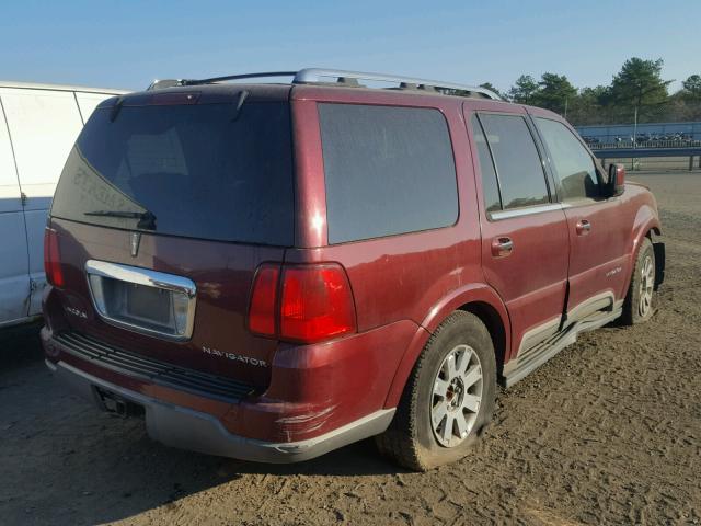 5LMFU28R04LJ23789 - 2004 LINCOLN NAVIGATOR RED photo 4