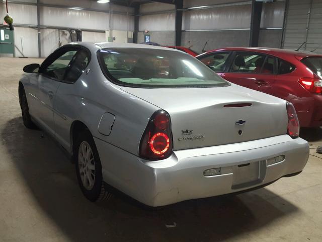 2G1WW12E719312419 - 2001 CHEVROLET MONTE CARL 银色 照片 3