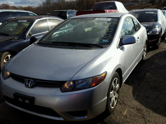 2HGFG116X8H571390 - 2008 HONDA CIVIC LX SILVER photo 2