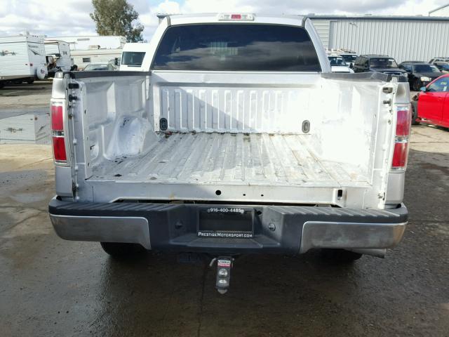 1FTFX1EF4DFA02913 - 2013 FORD F150 SUPER SILVER photo 9