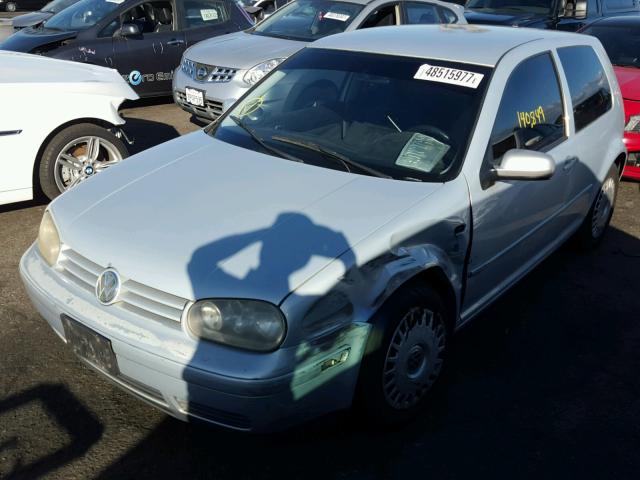 WVWBA31J9XW451823 - 1999 VOLKSWAGEN GOLF GL SILVER photo 2