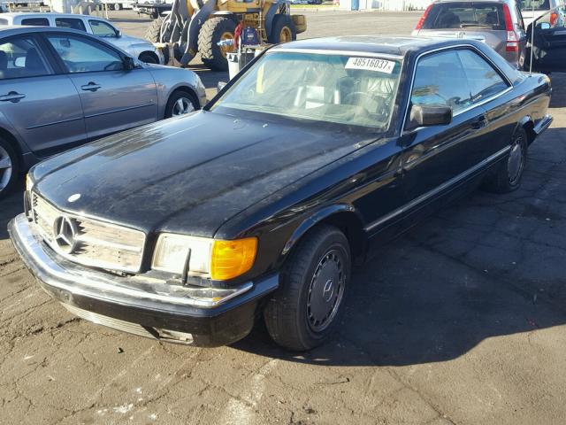 WDBCA45D7HA285362 - 1987 MERCEDES-BENZ 560 SEC BLACK photo 2