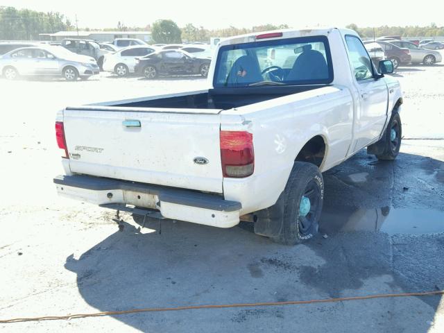 1FTYR10C8YPB08314 - 2000 FORD RANGER WHITE photo 4