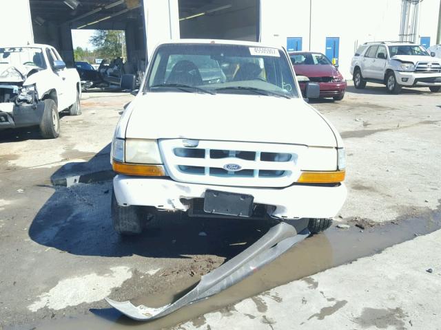 1FTYR10C8YPB08314 - 2000 FORD RANGER WHITE photo 9