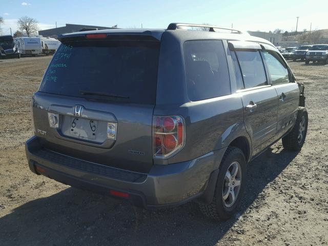 2HKYF18417H540064 - 2007 HONDA PILOT EX GRAY photo 4