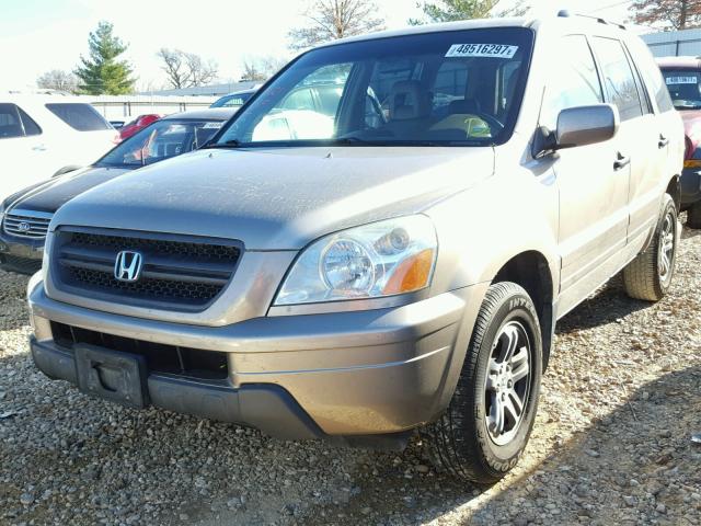 2HKYF18513H594743 - 2003 HONDA PILOT EXL TAN photo 2